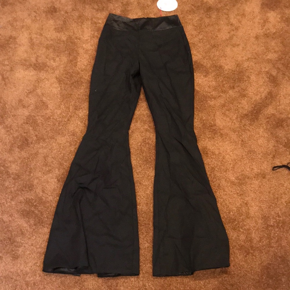 Black flare pants
